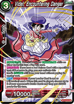 DBS Saiyan Showdown BT15-016 Videl, Encountering Danger SR