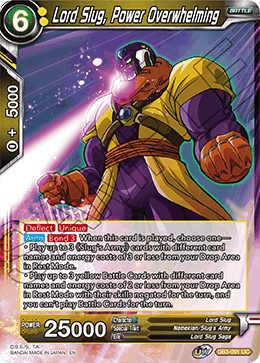DBS Draft Box 6: Giant's Force DB3-091 Lord Slug, Power Overwhelming