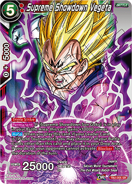 DBS World Martial Arts Tournament TB2-005 Supreme Showdown Vegeta (SR)