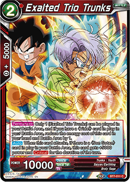 DBS Assault of the Saiyans BT7-011 Exalted Trio Trunks Foil