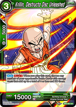 DBS Draft Box 5: Divine Multiverse DB2-067 Krillin, Destructo Disc Unleashed