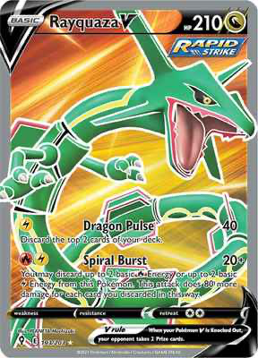 SWSH Evolving Skies 193/203 Rayquaza V Full Art