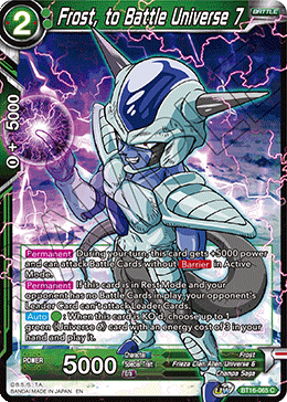 DBS Realm of the Gods BT16-065 Frost, to Battle Universe 7 Foil