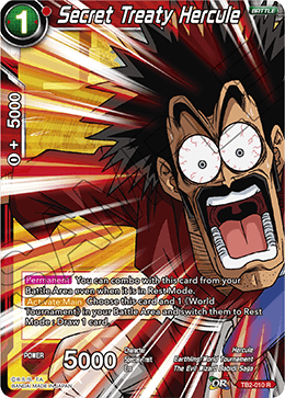 DBS World Martial Arts Tournament TB2-010 Secret Treaty Hercule Foil