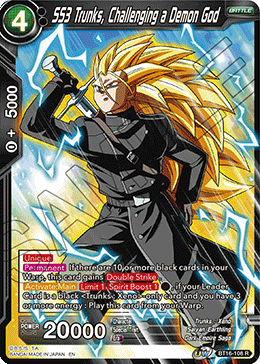 DBS Realm of the Gods BT16-108 SS3 Trunks, Challenging a Demon God Foil