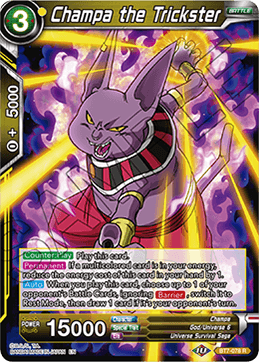 DBS Assault of the Saiyans BT7-078 Champa the Trickster Foil