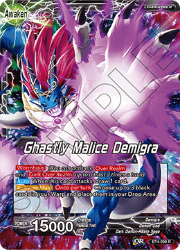 DBS Colossal Warfare BT4-098 Demigra / Ghastly Malice Demigra (Leader) Foil