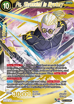 DBS Cross Worlds BT3-118 Fu, Shrouded in Mystery (SPR)