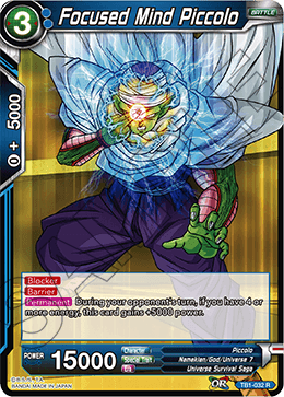 DBS The Tournament of Power TB1-032 Focused Mind Piccolo Foil