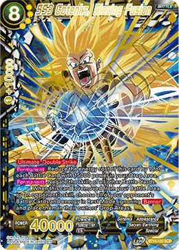 DBS Rise of the Unison Warrior BT10-153 SS3 Gotenks, Blazing Fusion (SCR)