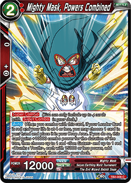 DBS World Martial Arts Tournament TB2-008 Mighty Mask, Powers Combined
