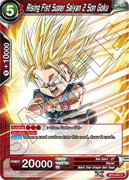 DBS Cross Worlds BT3-004 Rising Fist Super Saiyan 2 Son Goku Foil