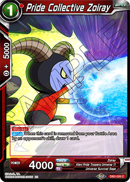 DBS Draft Box 5: Divine Multiverse DB2-026 Pride Collective Zoiray