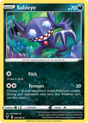 SWSH Vivid Voltage 105/185 Sableye