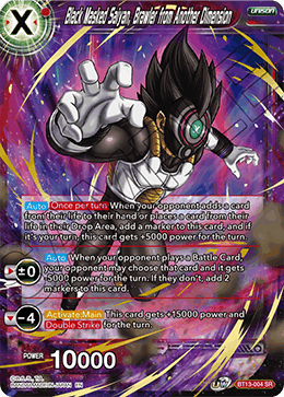 DBS Supreme Rivalry BT13-004 Black Masked Saiyan, Brawler from Another Dimension (SR)