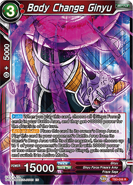 DBS Clash of Fates TB3-006 Body Change Ginyu Foil