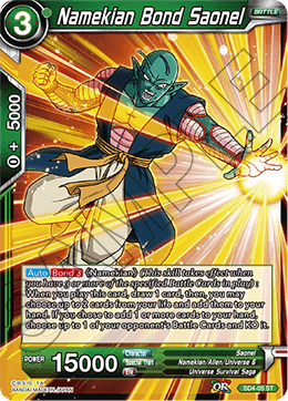 DBS Series 4 Starter The Guardian of Namekians SD4-005 Namekian Bond Saonel