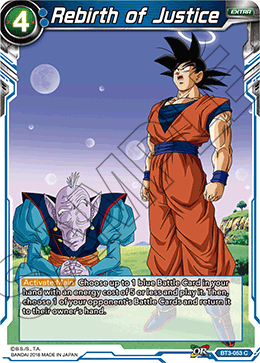 DBS Cross Worlds BT3-053 Rebirth of Justice Foil
