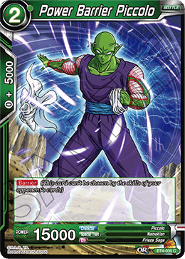 DBS Colossal Warfare BT4-050 Power Barrier Piccolo Foil