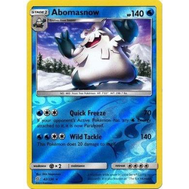 SM Unified Minds 042/236 Abomasnow Reverse Holo