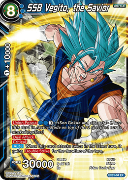DBS Expansion Set 01: Mighty Heroes EX01-04 SSB Vegito, the Savior