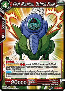 DBS Rise of the Unison Warrior BT10-026 Pilaf Machine, Ostrich Form