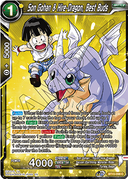 DBS Saiyan Showdown BT15-098 Son Gohan & Hire-Dragon, Best Buds Foil