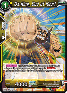 DBS Colossal Warfare BT4-088 Ox-King Dad at Heart Foil