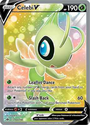 SWSH Chilling Reign 160/198 Celebi V Full Art