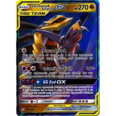 SM Unified Minds 146/236 Garchomp & Giratina GX (Tag Team)
