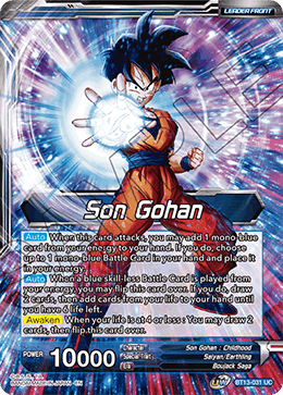 DBS Supreme Rivalry BT13-031 Son Gohan (Leader) Foil