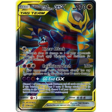 SM Unified Minds 228/236 Garchomp & Giratina GX (Tag Team)