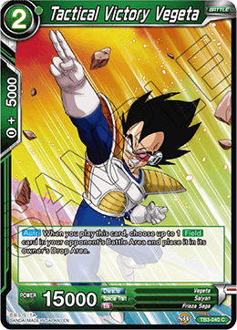 DBS Clash of Fates TB3-040 Tactical Victory Vegeta Foil
