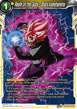 DBS Realm of the Gods BT16-092 Realm of the Gods - Black Kamehameha Foil