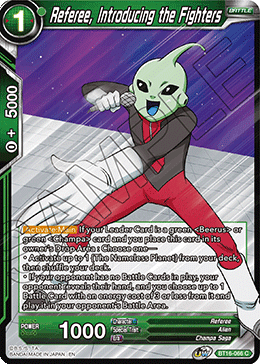 DBS Realm of the Gods BT16-066 Referee, Introducing the Fighters Foil