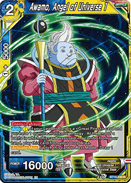 DBS Realm of the Gods BT16-132 Awamo, Angel of Universe 1