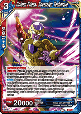 DBS Universal Onslaught BT9-106 Golden Frieza, Sovereign Technique Foil