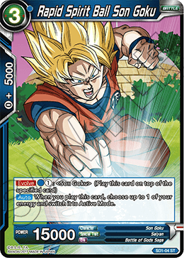 DBS Series 1 Starter The Awakening SD1-004 Rapid Spirit Ball Son Goku