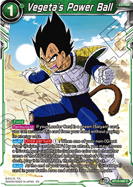 pokemon legendary treasures rare cards DBS Saiyan Showdown BT15-090 Vegeta's Power Ball – JGC Collectables