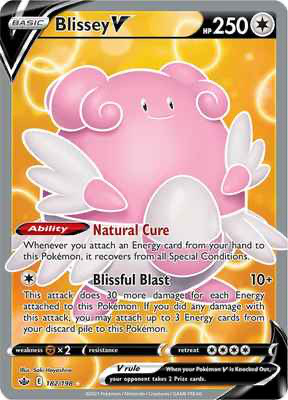 SWSH Chilling Reign 182/198 Blissey V Full Art