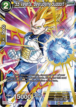 DBS Expert Deck: The Ultimate Life Form XD3-06 SS Vegeta, Begrudging Support Foil