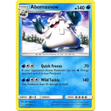 SM Unified Minds 042/236 Abomasnow