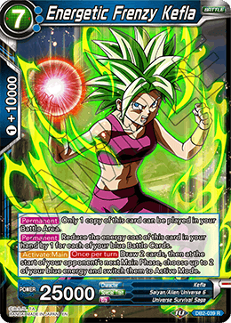 DBS Draft Box 5: Divine Multiverse DB2-039 Energetic Frenzy Kefla Foil