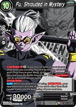 DBS Cross Worlds BT3-118 Fu, Shrouded in Mystery (SR) (Magnificent Collection)