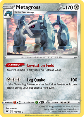 SWSH Vivid Voltage 118/185 Metagross