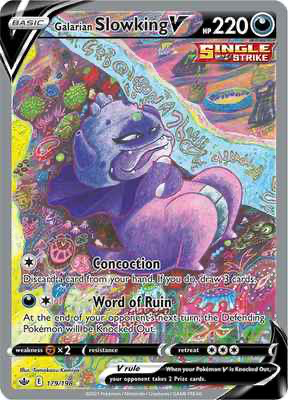 SWSH Chilling Reign 179/198 Galarian Slowking V Alternate Art
