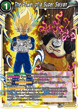 DBS Supreme Rivalry BT13-120 The Power of a Super Saiyan (SR)