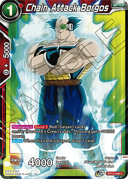 DBS Supreme Rivalry BT13-009 Chain Attack Borgos Foil