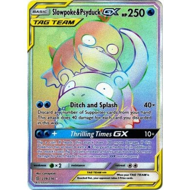 SM Unified Minds 239/236 Psyduck & Slowpoke GX (Tag Team)