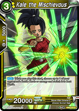 DBS Draft Box 5: Divine Multiverse DB2-103 Kale the Mischievous